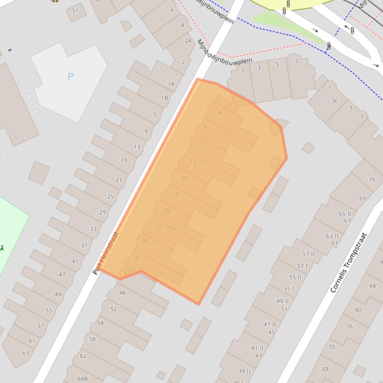 Kaart van postcodegebied 2628RK.