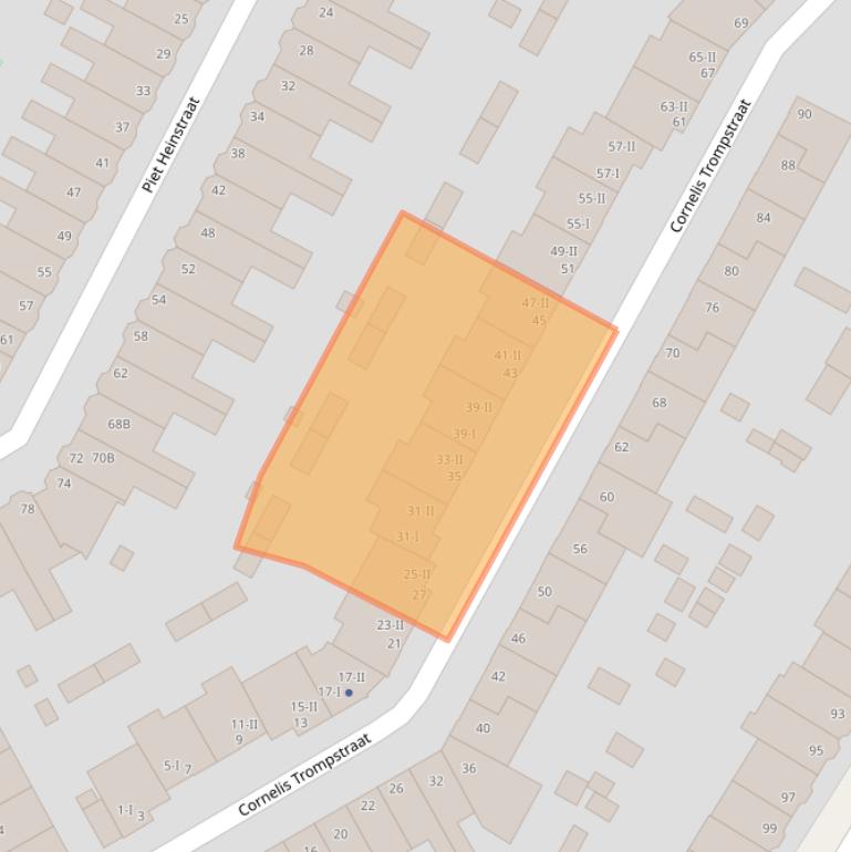 Kaart van postcodegebied 2628RN.