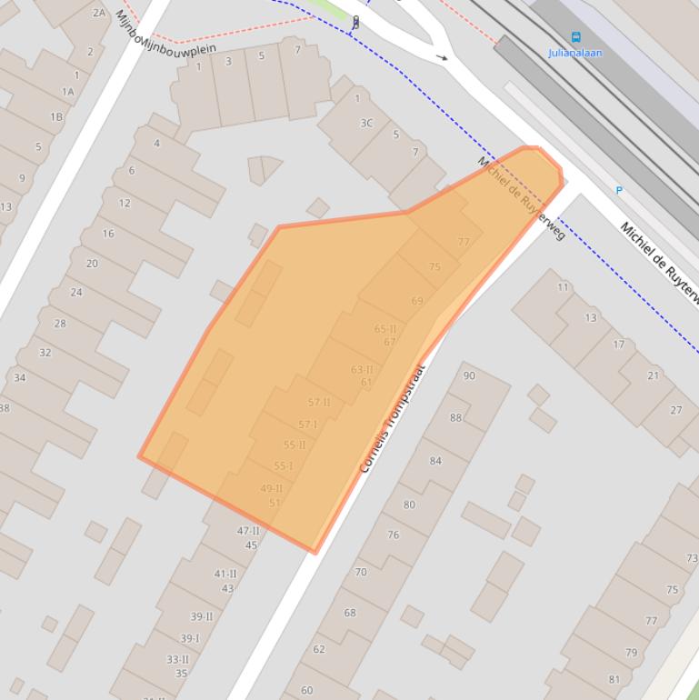 Kaart van postcodegebied 2628RP.