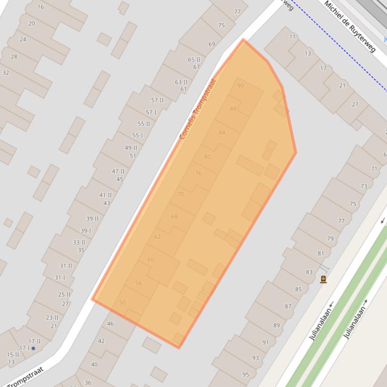 Kaart van postcodegebied 2628RS.