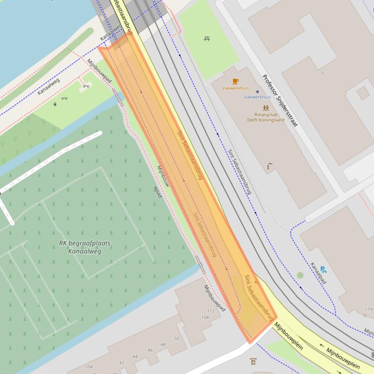 Kaart van postcodegebied 2628SE.