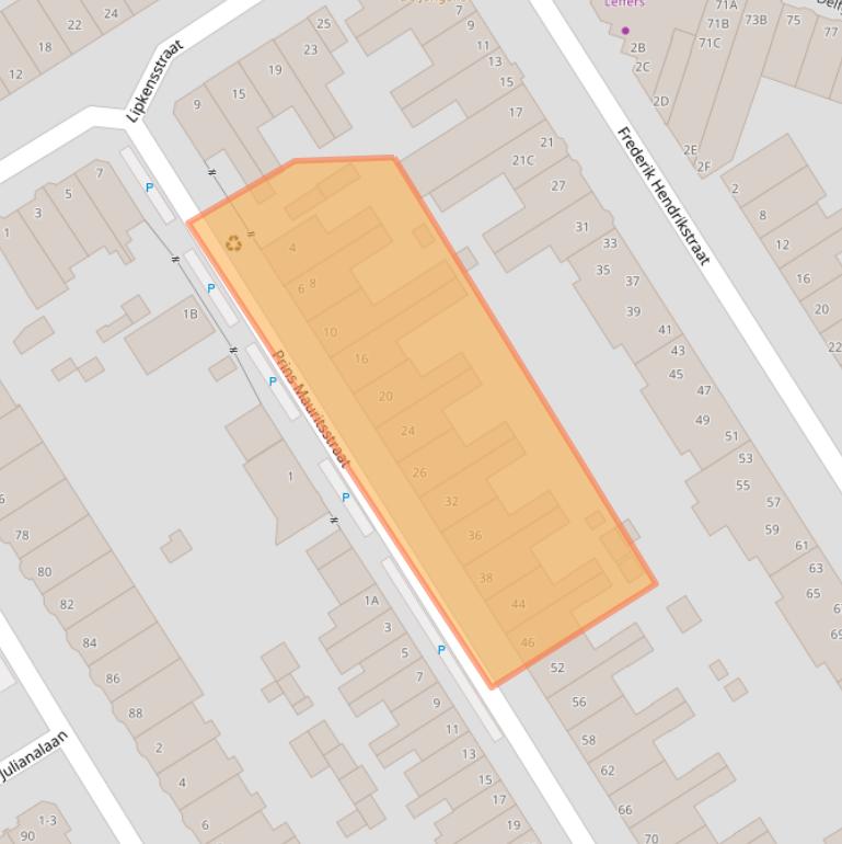 Kaart van postcodegebied 2628ST.