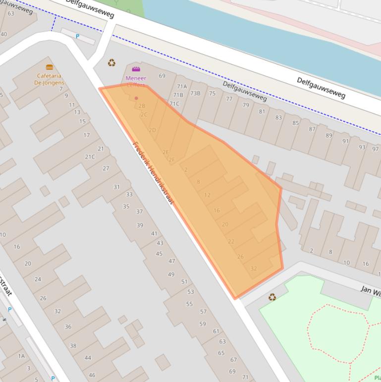 Kaart van postcodegebied 2628TB.