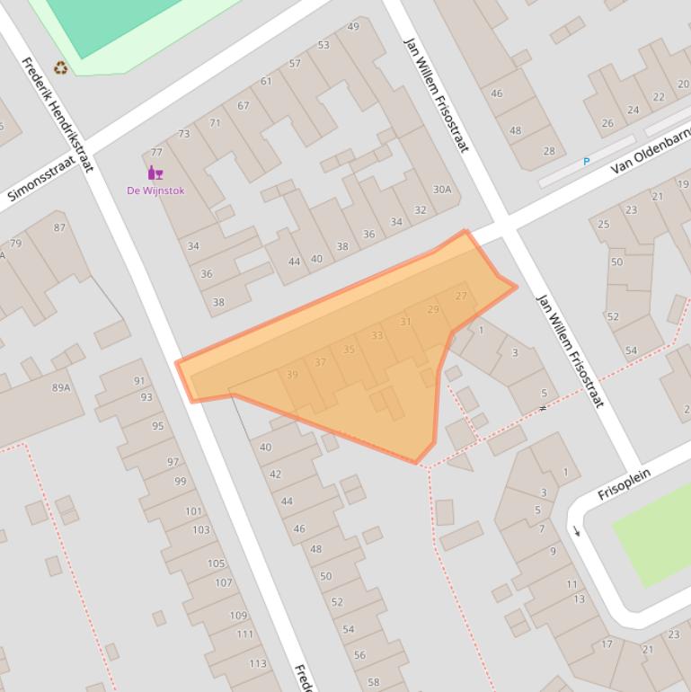 Kaart van postcodegebied 2628TV.