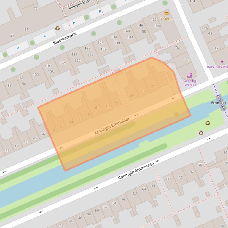 Kaart van postcodegebied 2628VM.