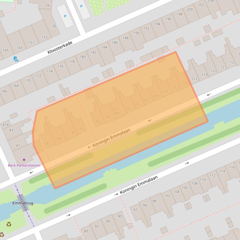 Kaart van postcodegebied 2628VN.