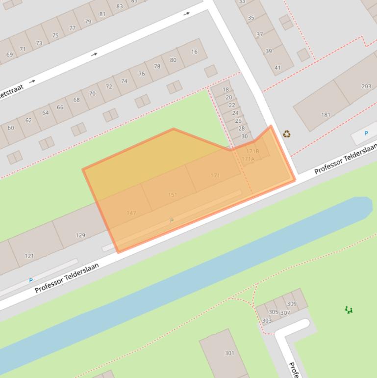 Kaart van postcodegebied 2628XB.