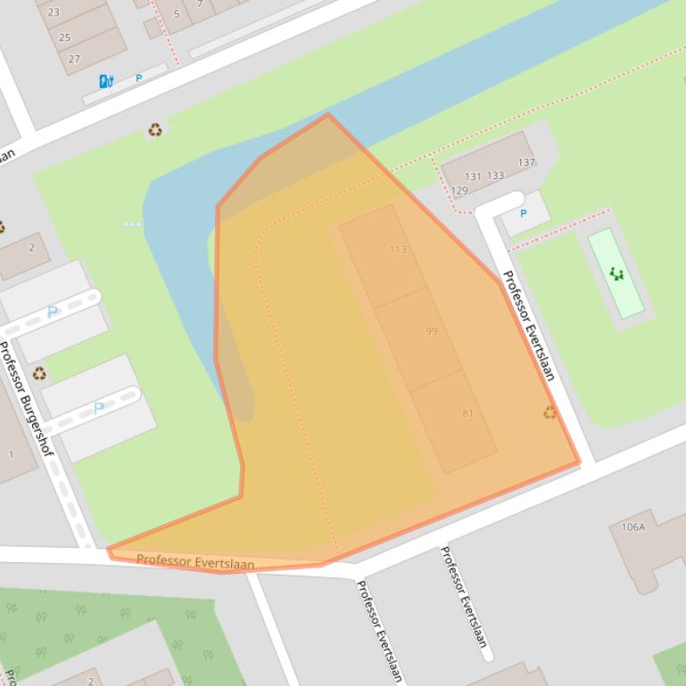 Kaart van postcodegebied 2628XP.