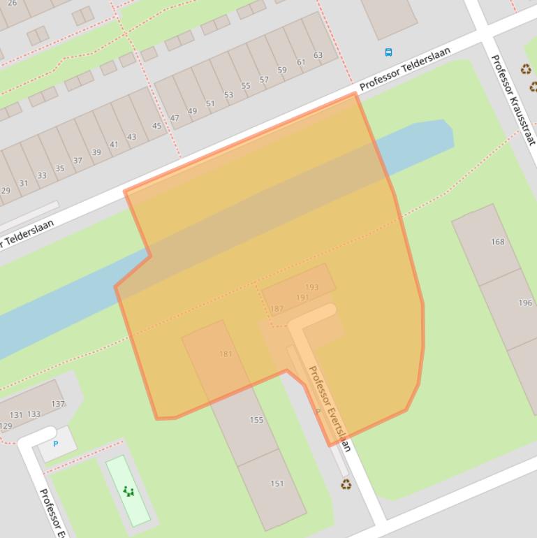 Kaart van postcodegebied 2628XS.