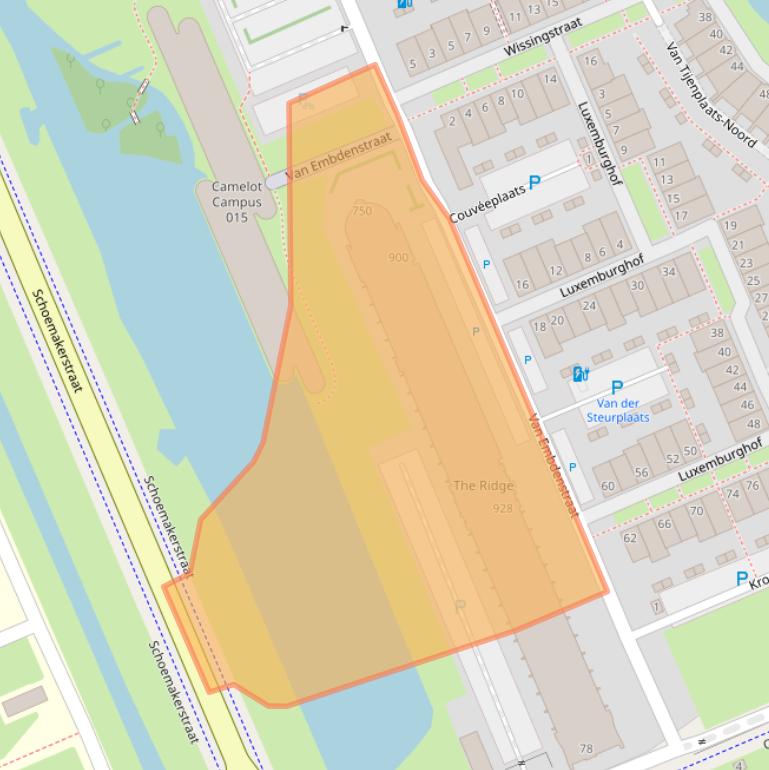 Kaart van postcodegebied 2628ZP.