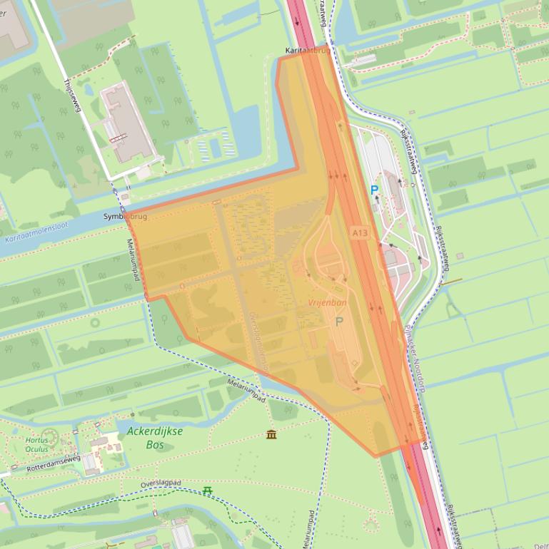 Kaart van postcodegebied 2629HA.