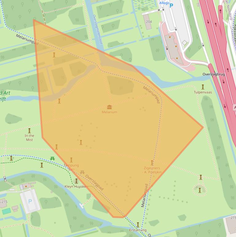 Kaart van postcodegebied 2629HB.