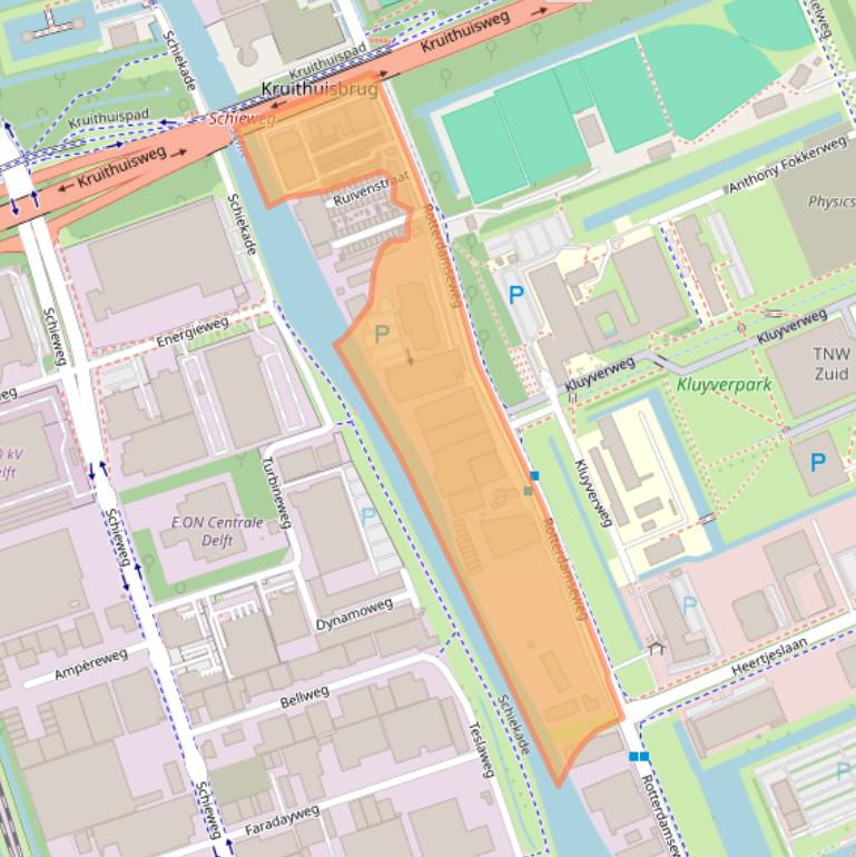 Kaart van postcodegebied 2629HG.