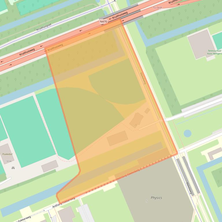 Kaart van postcodegebied 2629JC.