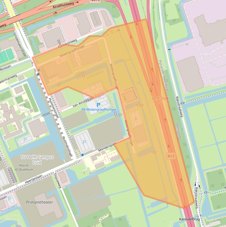 Kaart van postcodegebied 2629JD.
