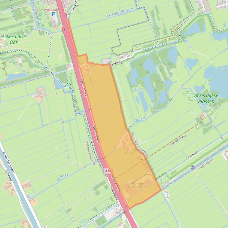 Kaart van postcodegebied 2629JE.