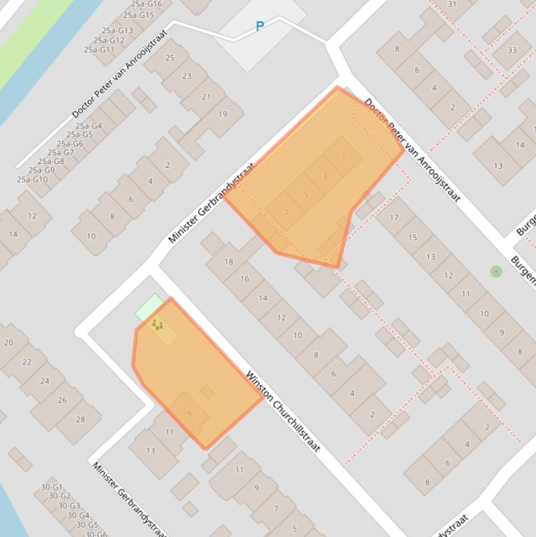 Kaart van postcodegebied 2631AN.