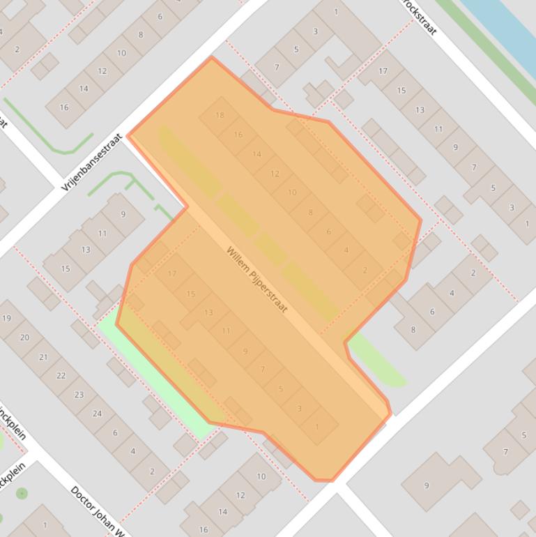 Kaart van postcodegebied 2631BG.