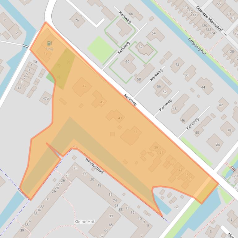 Kaart van postcodegebied 2631CC.