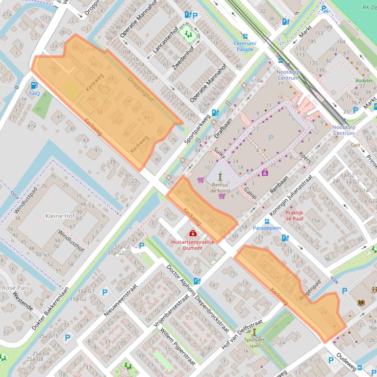 Kaart van postcodegebied 2631CD.