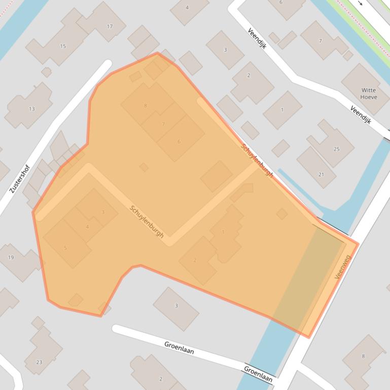 Kaart van postcodegebied 2631CN.