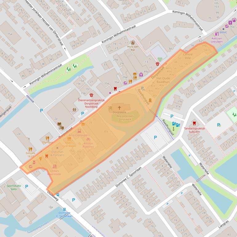 Kaart van postcodegebied 2631CT.