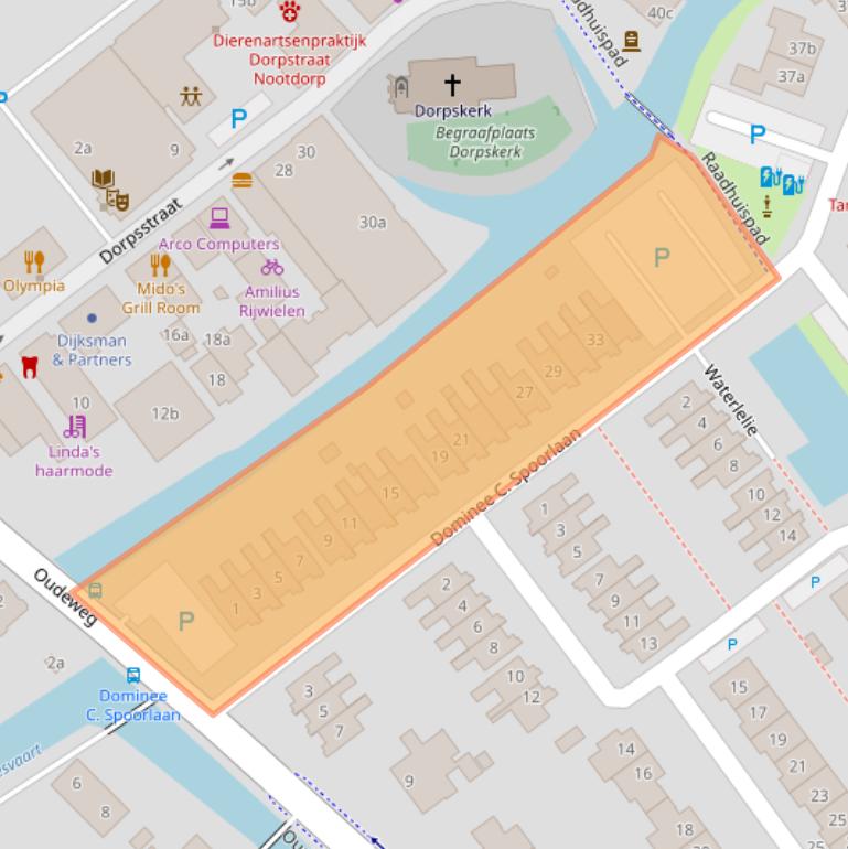 Kaart van postcodegebied 2631DA.