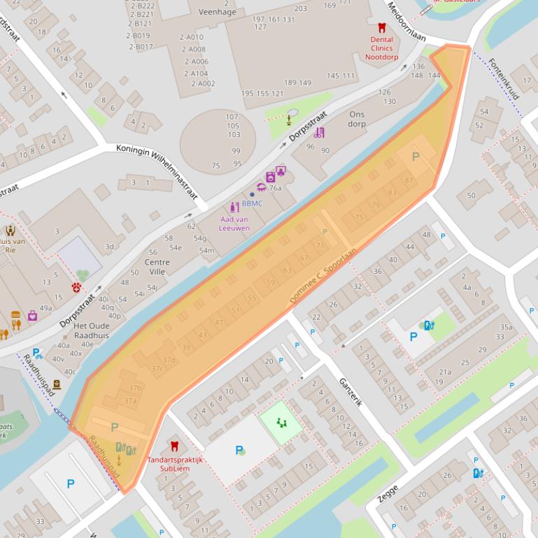 Kaart van postcodegebied 2631DB.