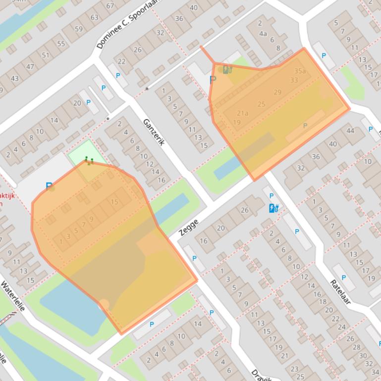 Kaart van postcodegebied 2631DK.