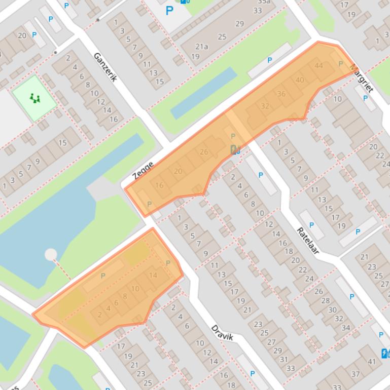 Kaart van postcodegebied 2631DL.