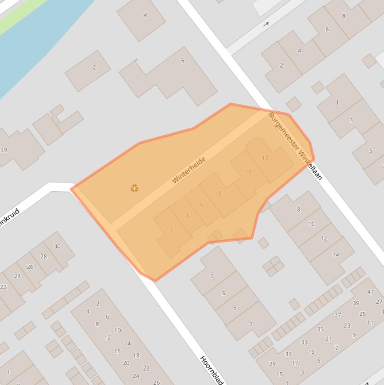 Kaart van postcodegebied 2631DM.