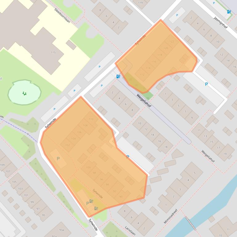 Kaart van postcodegebied 2631GV.