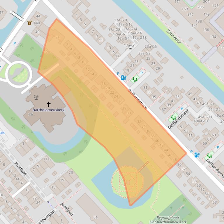 Kaart van postcodegebied 2631HD.