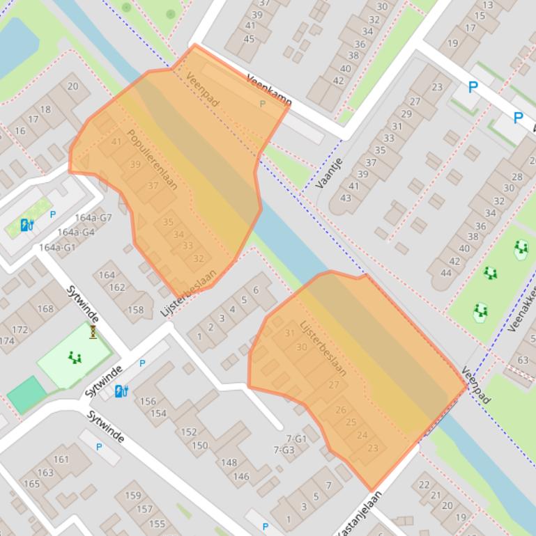 Kaart van postcodegebied 2631HX.