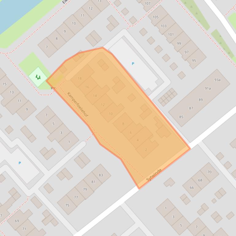 Kaart van postcodegebied 2631JJ.