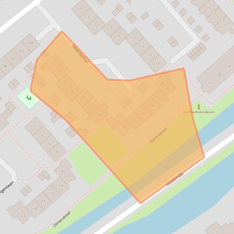 Kaart van postcodegebied 2631JR.