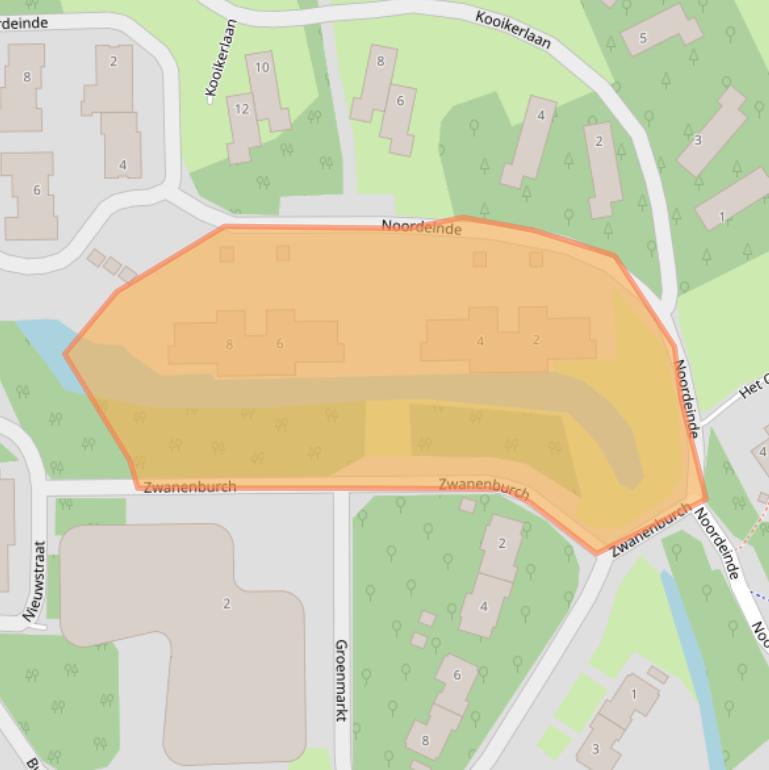 Kaart van postcodegebied 2631KB.