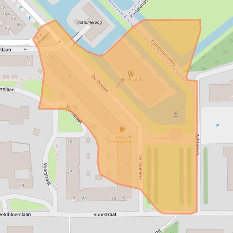 Kaart van postcodegebied 2631KJ.