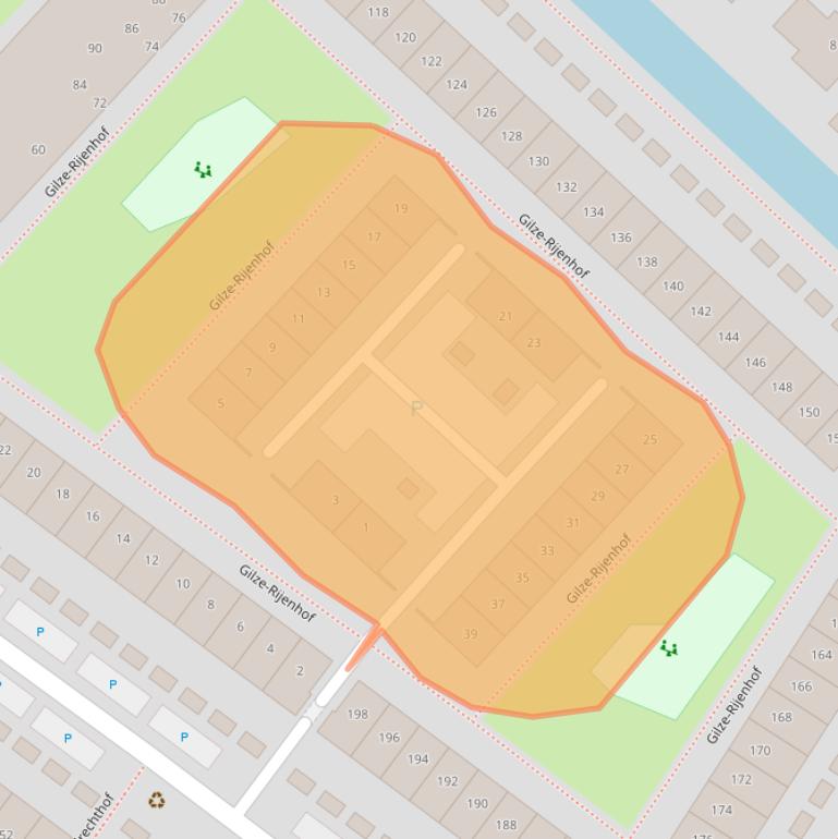 Kaart van postcodegebied 2631LC.