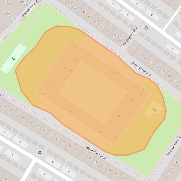 Kaart van postcodegebied 2631LG.