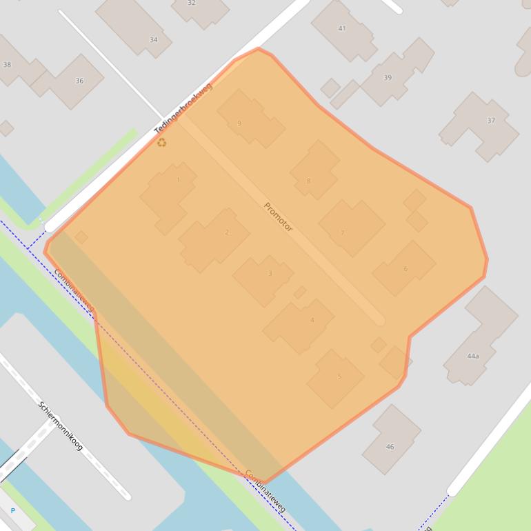 Kaart van postcodegebied 2631MA.