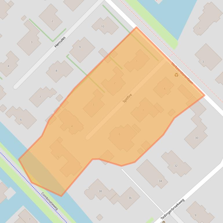 Kaart van postcodegebied 2631MB.