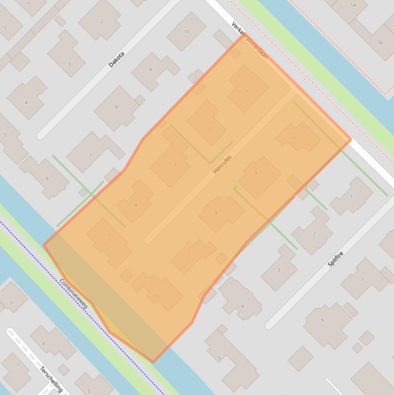 Kaart van postcodegebied 2631MC.