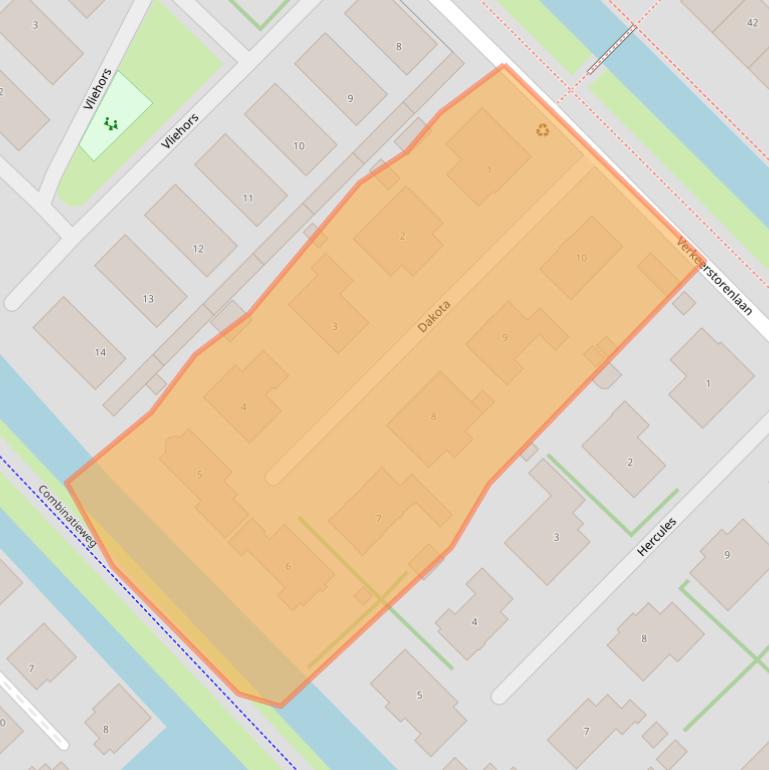 Kaart van postcodegebied 2631MD.