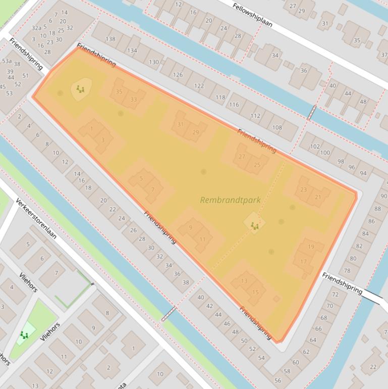 Kaart van postcodegebied 2631MH.