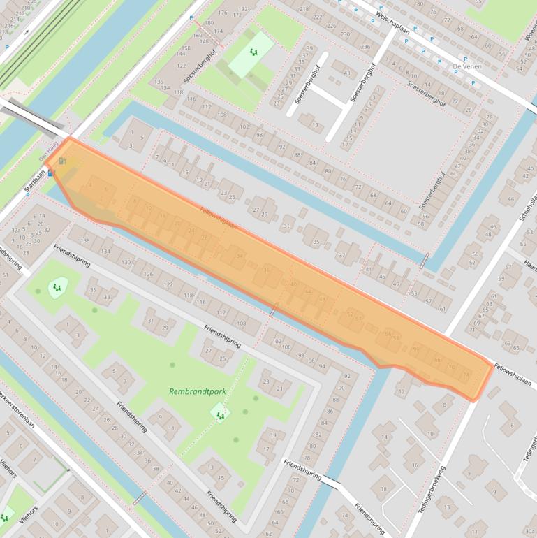 Kaart van postcodegebied 2631MK.
