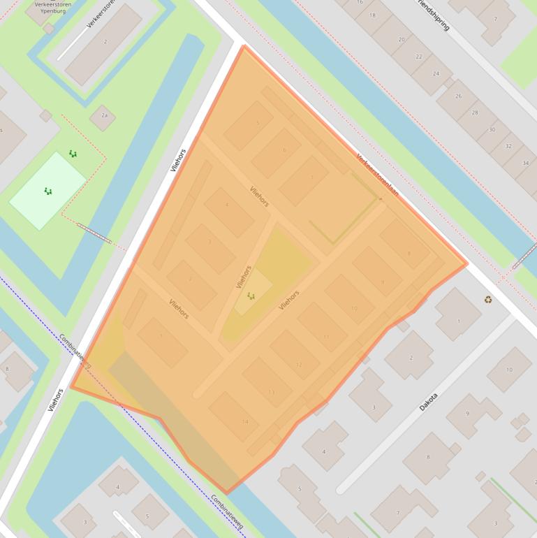 Kaart van postcodegebied 2631MM.