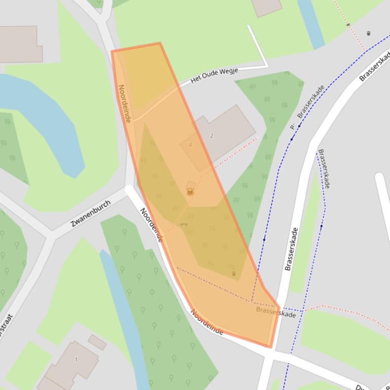 Kaart van postcodegebied 2631NC.