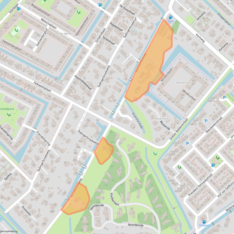 Kaart van postcodegebied 2631ND.