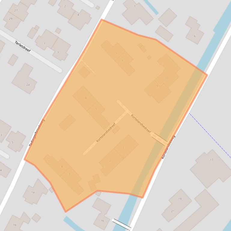 Kaart van postcodegebied 2631NG.